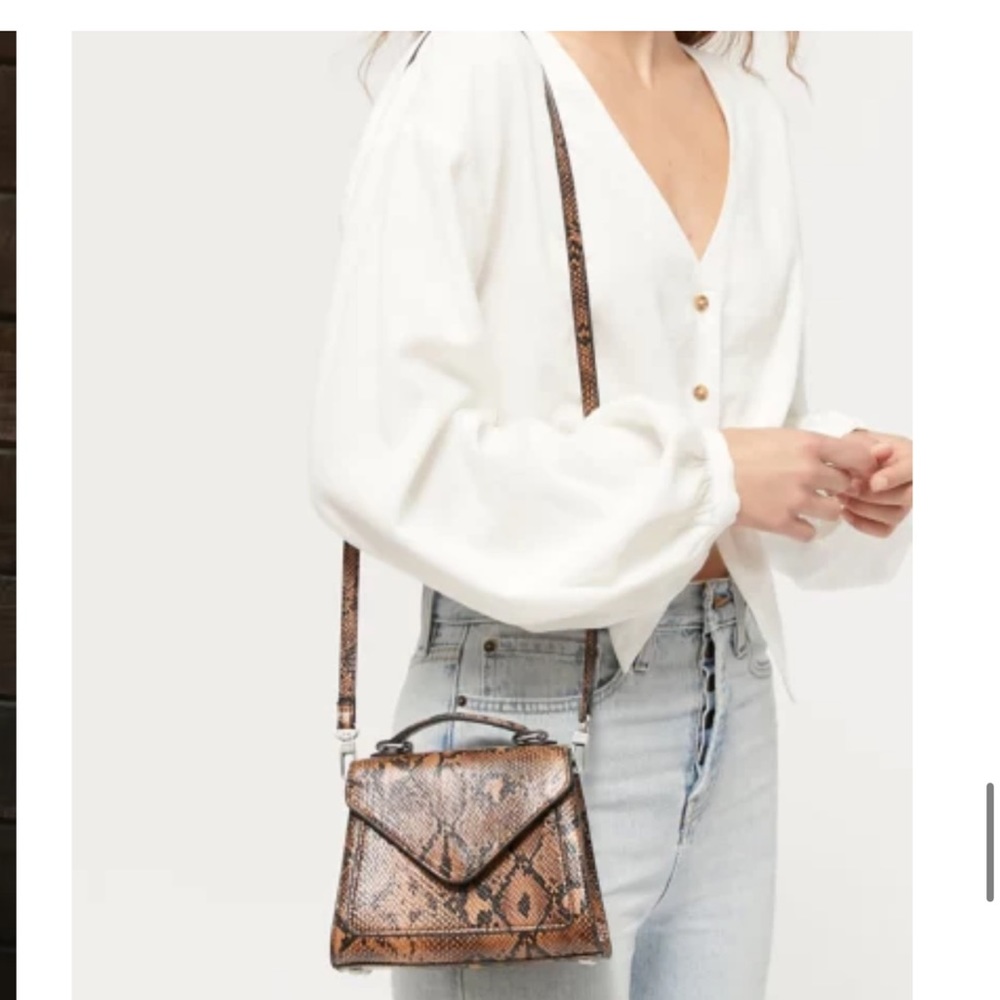 Urban outfitters brown snake print purse